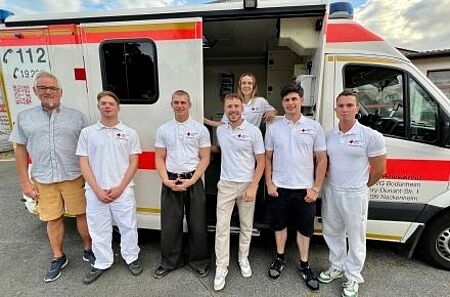 Das Bild zeigt das Werberteam für das DRK Mainz-Bingen.
